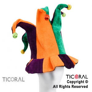 SOMB HS ARLEQUIN CASCABEL VIOLETA NARANJA Y VERDE x 1